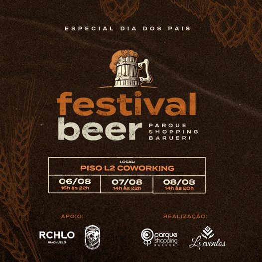 Parque Shopping Barueri Promove Festival Beer Para O Dia Dos Pais