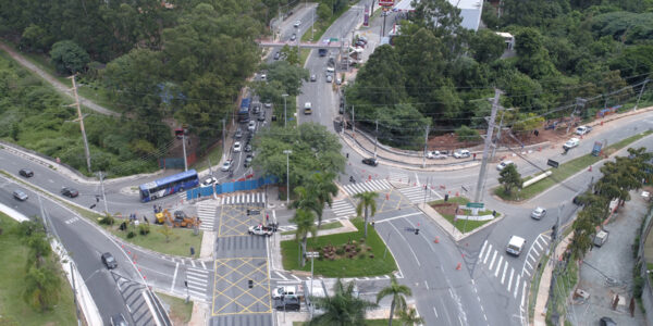 1ª semana de obras no túnel na Praça da Paz tem fluidez normal no trânsito