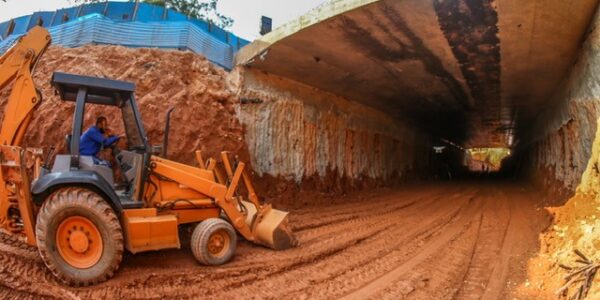 Obras do túnel da Praça da Paz entram em reta final