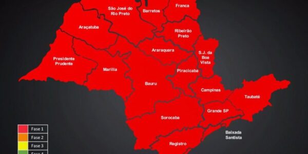 SP volta à fase vermelha a partir de segunda-feira
