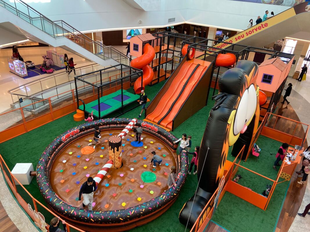 Parque do Garfield é a nova atração do Shopping Granja Vianna