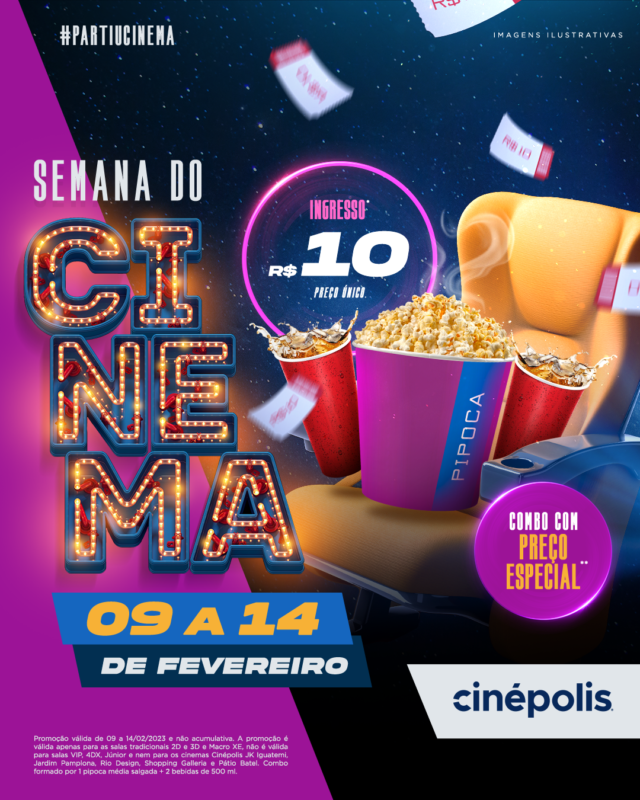 Semana do cinema cinépolis Iguatemi Alphaville