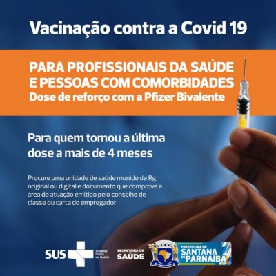 vacina vacinação bivalente campanha pfizer Santana de Parnaíba Alphaville