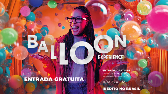 Balloon Experience vai até 11/9 no Shopping Center Norte 