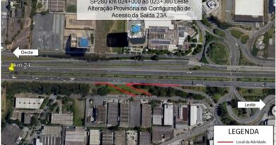CCR ViaOeste fará intervenção na Rodovia Castello Branco dia 30, em Barueri
