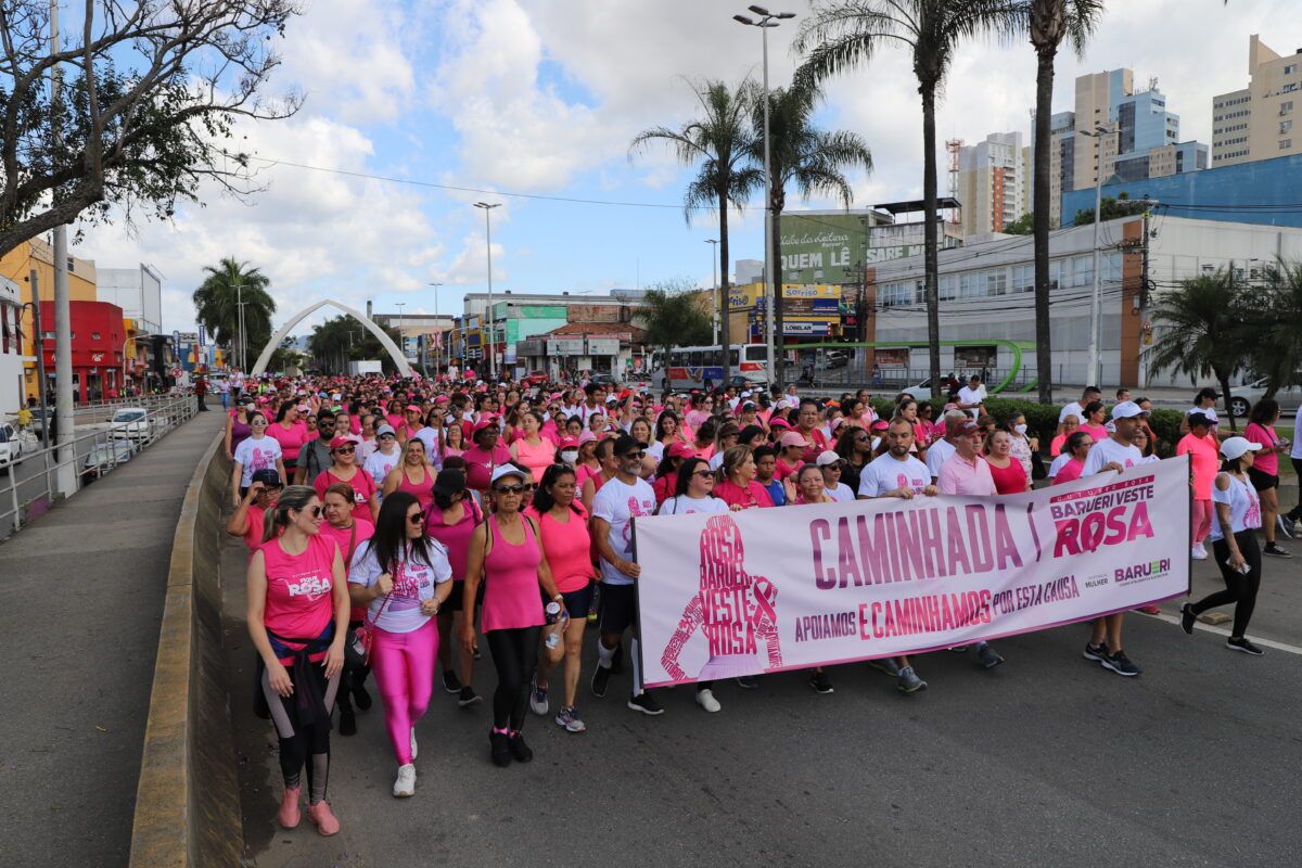 Caminhada Rosa acontece neste sábado, dia 21, em Barueri