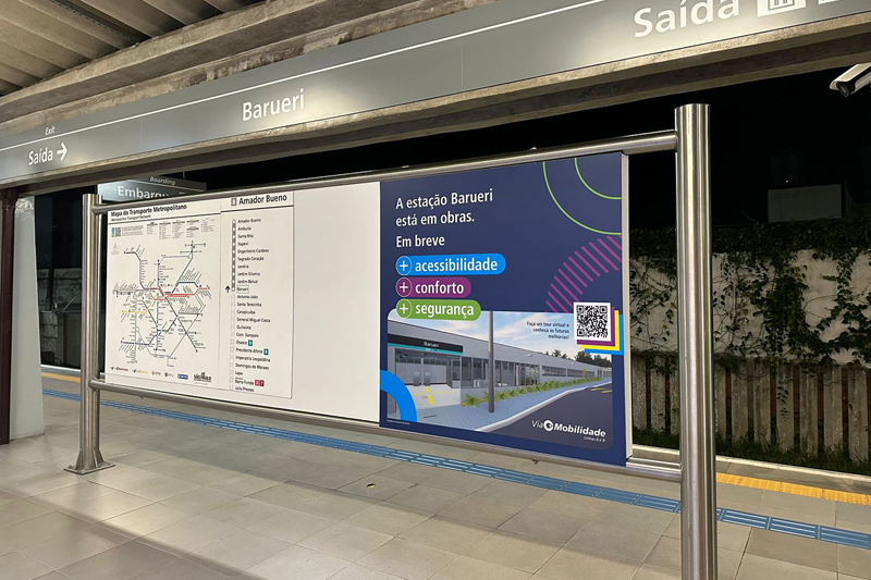 Estação de trem de Barueri terá novo túnel de acesso