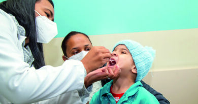 Sábado, 8, é Dia D nacional de vacinação contra a poliomielite