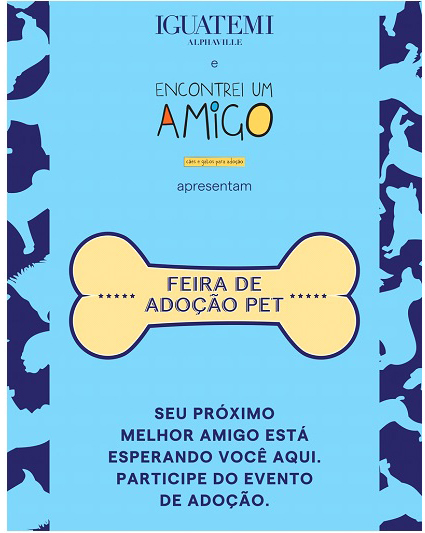 Encontrei um Amigo: feira de adoção pet acontece no Iguatemi Alphaville