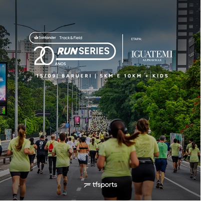 Santander Track&Field Run Series Iguatemi Alphaville será dia 15/9