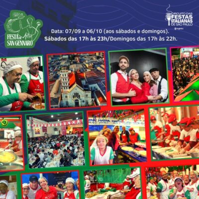 51ª Festa de San Gennaro acontece até 6/10, em São Paulo