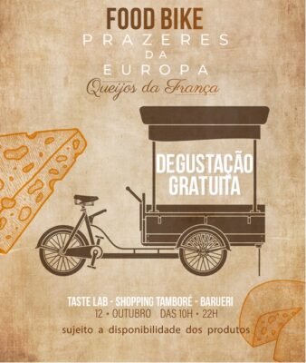 Shopping Tamboré recebe Cheese Bike “Prazeres da Europa | Queijos da França” neste dia 12