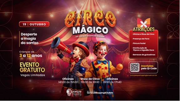 Circo Mágico: Parque Shopping Barueri recebe atração no dia 19