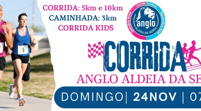 Anglo Aldeia da Serra promove corrida solidária no dia 24