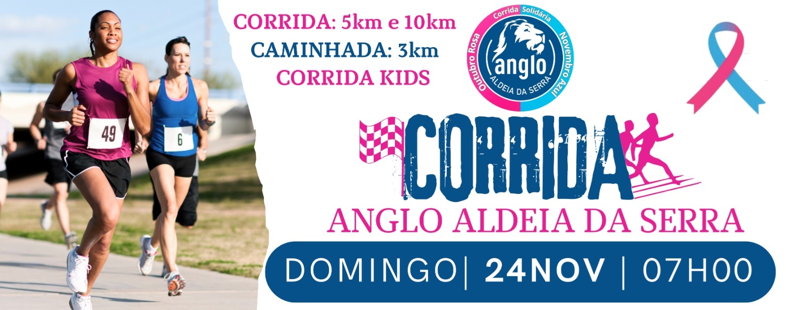 Anglo Aldeia da Serra promove corrida solidária no dia 24