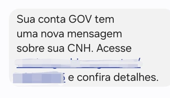 Detran alerta para golpes por mensagens SMS