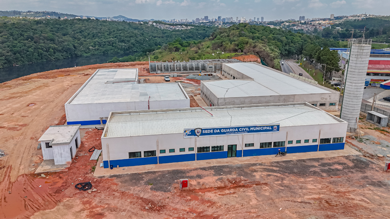 Obras do novo Quartel da GCM de Parnaíba estão 80% concluídas