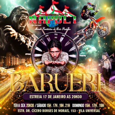 Circo di Napoli estreia dia 17 em Barueri