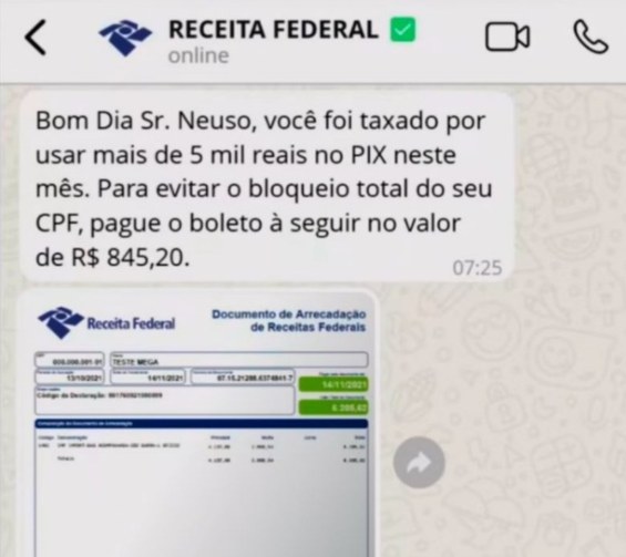 Golpe da falsa cobrança sobre o Pix: saiba como se proteger