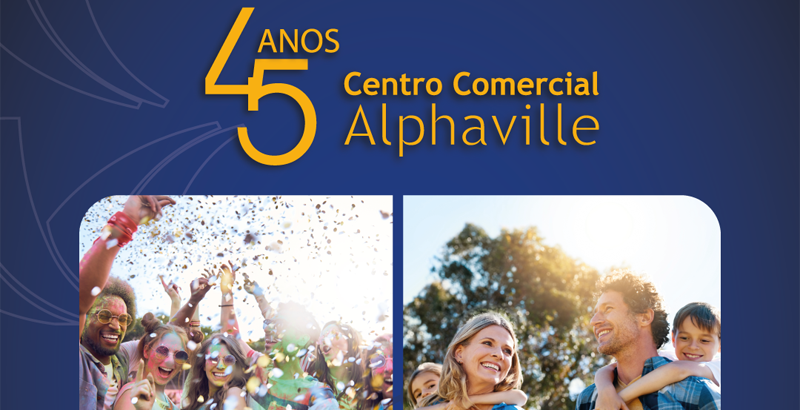 Centro Comercial Alphaville celebra 45 anos com evento especial
