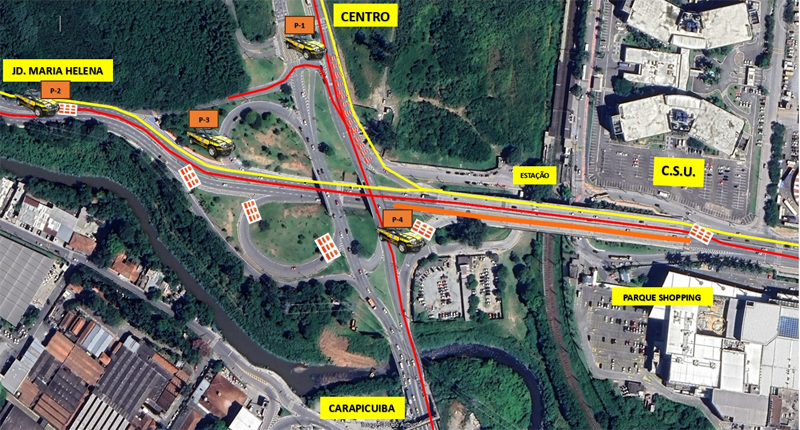 Viaduto Juvenal Antônio de Moraes é interditado para nova etapa de obras
