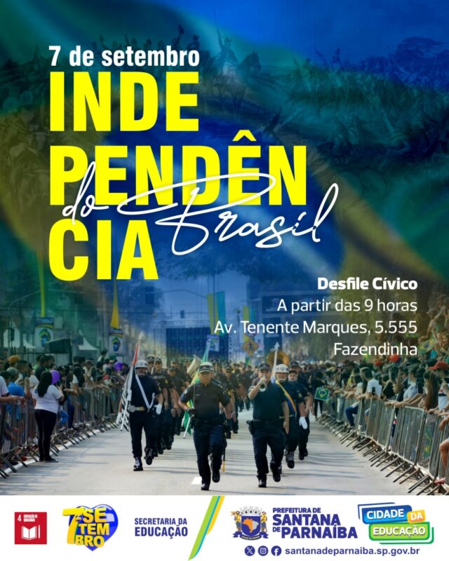 Em Parnaíba, Desfile Cívico de 7 de Setembro será na Fazendinha