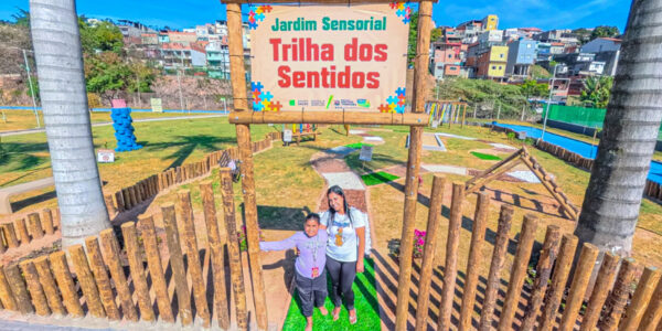 Jardim Sensorial para crianças neurodivergentes é inaugurado em Santana de Parnaíba