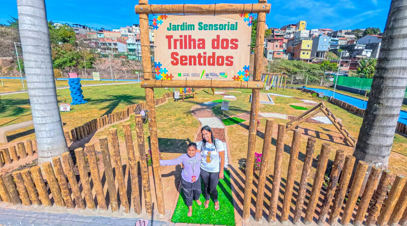 Jardim Sensorial para crianças neurodivergentes é inaugurado em Santana de Parnaíba
