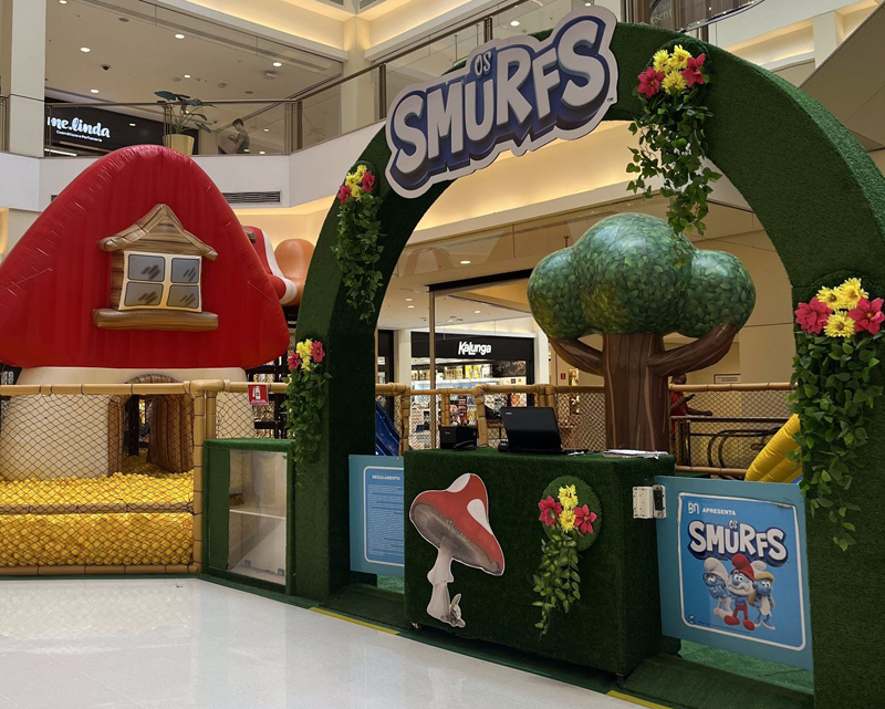 Parque dos Smurfs chega a Alphaville com circuito de atividades para as crianças