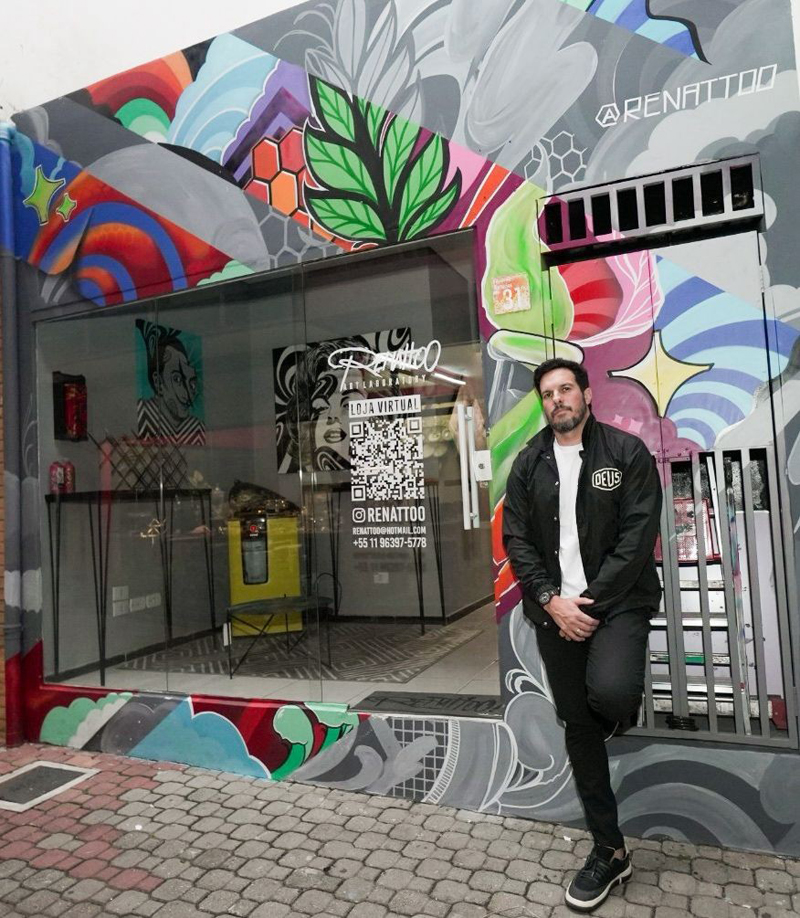 Artista plástico Renattoo inaugura novo ateliê em Alphaville