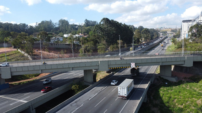 Viaduto do km 13 do Rodoanel passa por adaptação de estrutura