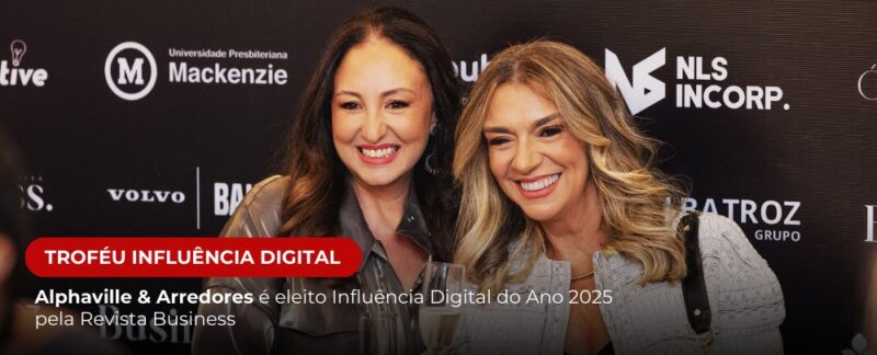 Alphaville & Arredores premiado como Influência Digital do Ano 2025.