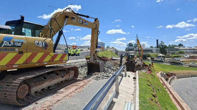 Interdição da alça de acesso do km 23 da Castello segue sem prazo de liberação