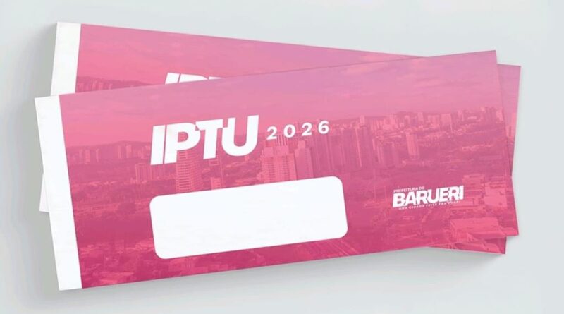 IPTU 2026 de Barueri vence a partir de 31 de março