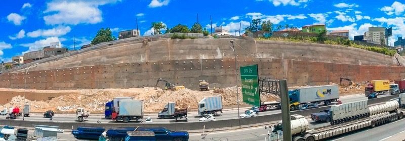 Obras de contenção no km 26 da Castello entram na fase final
