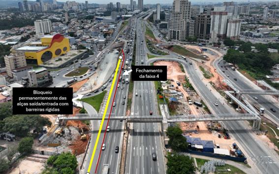 Alça da saída 26B na Castello será liberada nesta sexta, 20