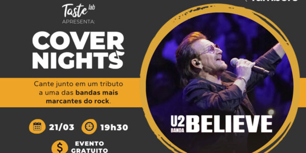 Tributo ao U2 acontece dia 21/3, no Cover Nights do Taste Lab