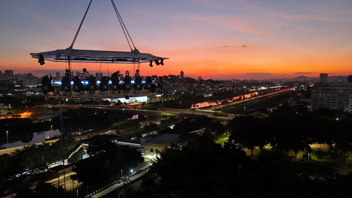 Dinner in the Sky 2026 abre temporada no Parque Villa-Lobos