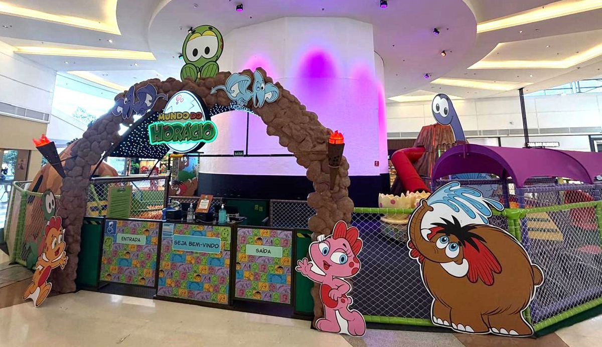 Mundo do Horácio leva aventura jurássica ao Shopping Tamboré