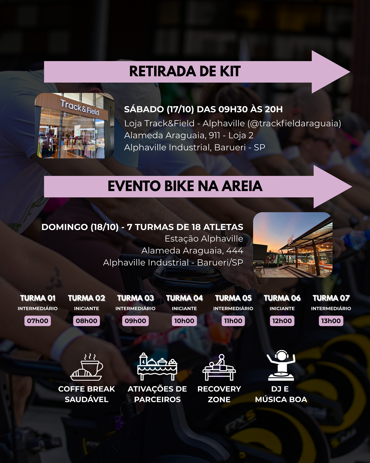 Track&Field Bike na Areia acontece em Alphaville em 18 de outubro
