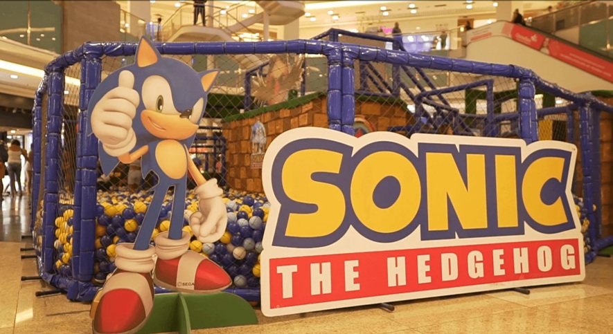 Sonic Adventure Park celebra 35 anos do personagem no Shopping Tamboré