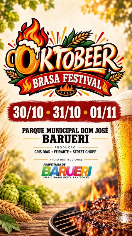 Barueri recebe Oktobeer Brasa Festival de 30/10 a 1º/11